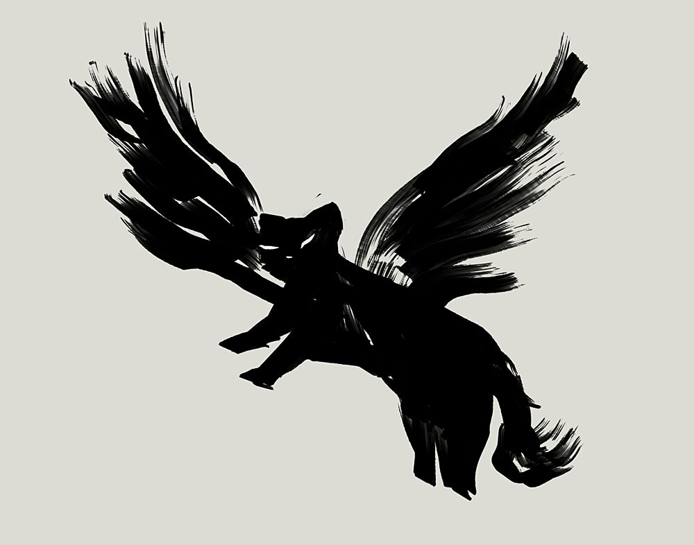 Soaring Mythical Beast art print by Josie George for $57.95 CAD