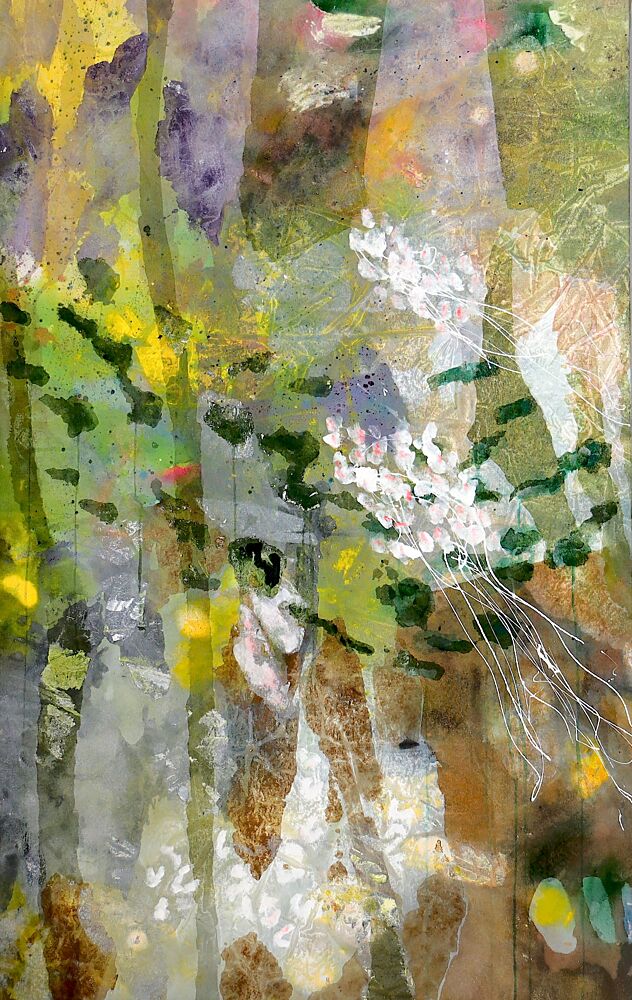 Serene Forest Bloom art print by Poovi Art for $57.95 CAD
