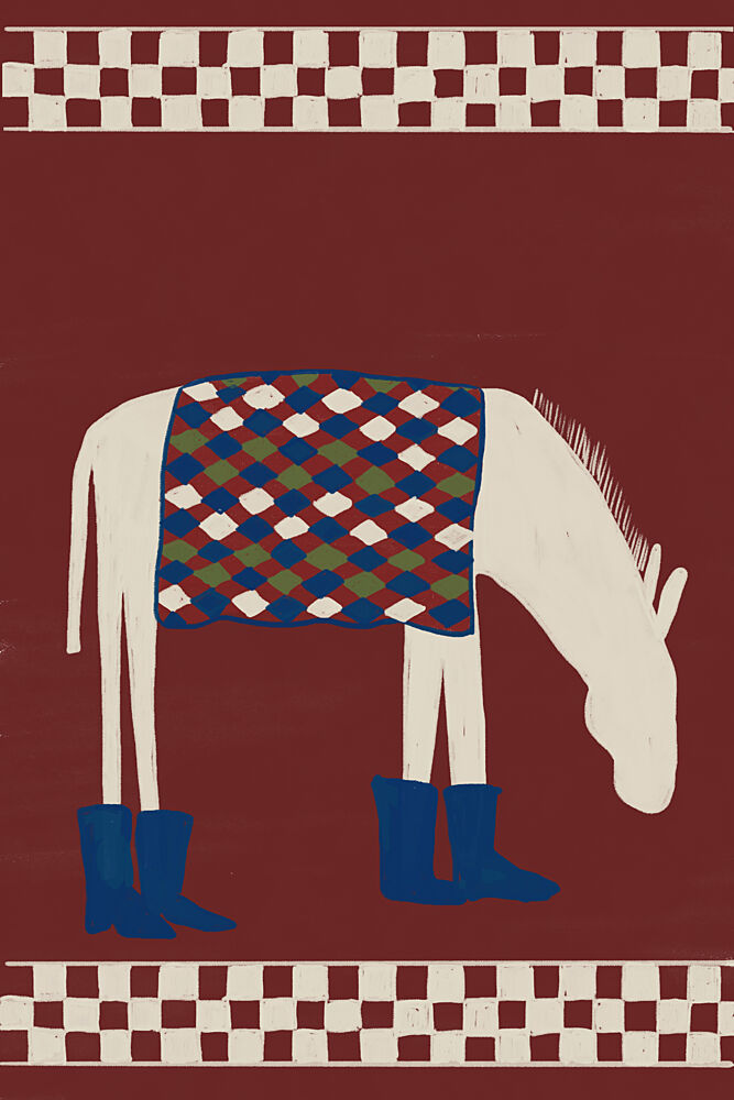 Whimsical Donkey in Boots art print by The Art Concept for $57.95 CAD