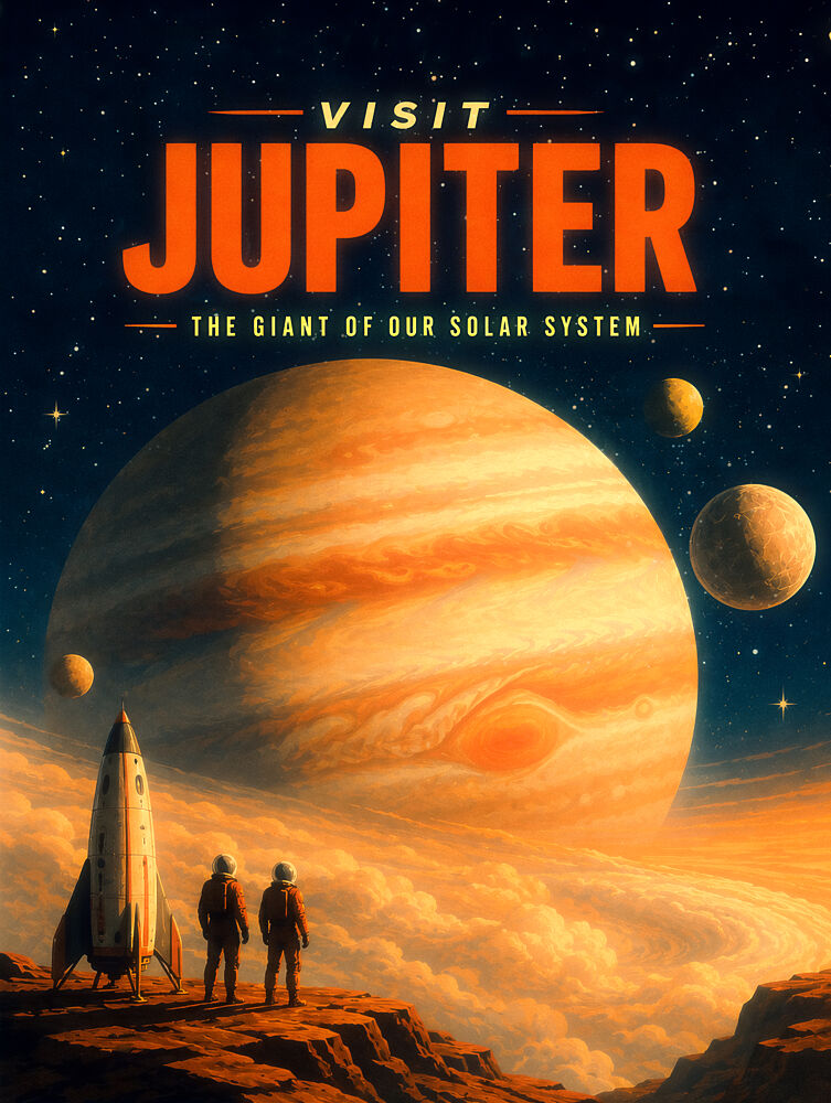 Jupiter Planet Exploration art print by Taudalpoi for $57.95 CAD