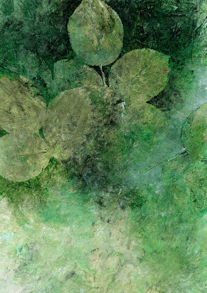 Organic Green Abstract art print by Rosana Laiz Blursbyai for $57.95 CAD