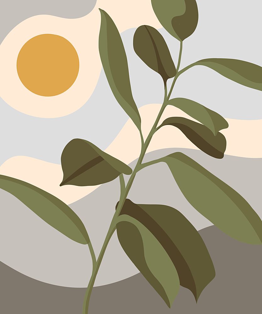 Modern Botanical Light art print by Kristian Gallagher for $57.95 CAD