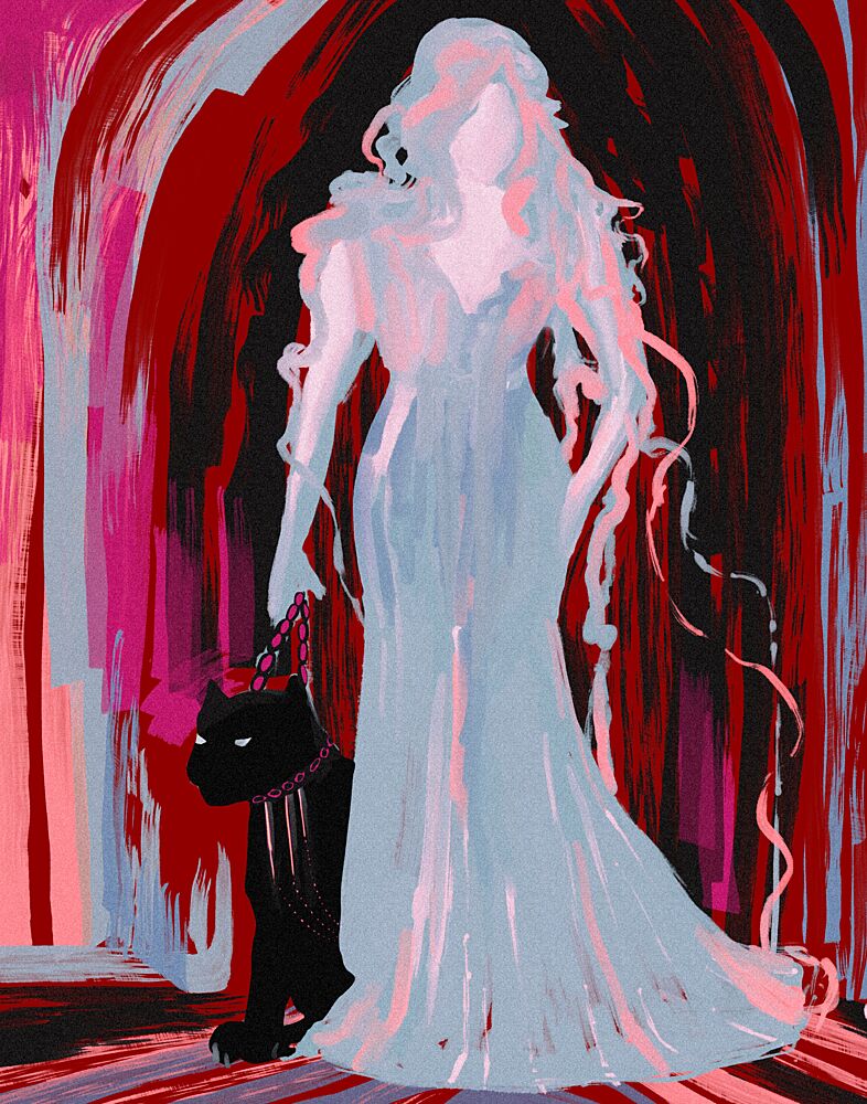 Mysterious Woman Panther art print by Josie George for $57.95 CAD