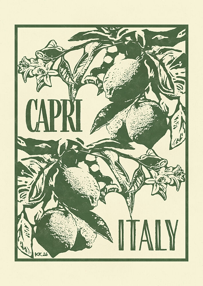 Capri Italy Lemons art print by Katariina Kosunen for $57.95 CAD