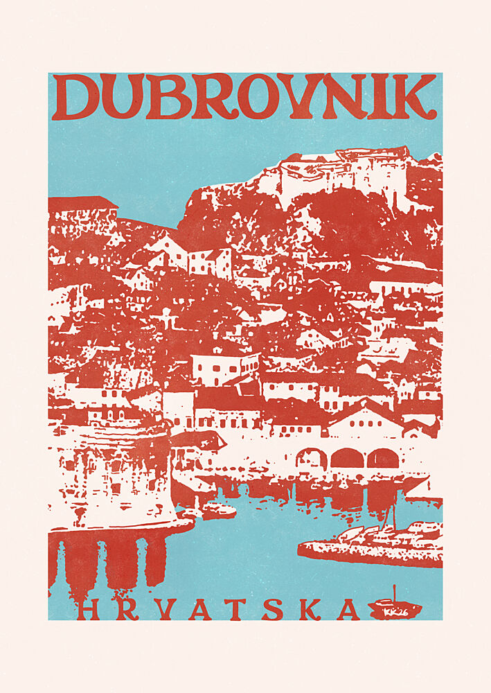 Dubrovnik Croatia Old Port art print by Katariina Kosunen for $57.95 CAD