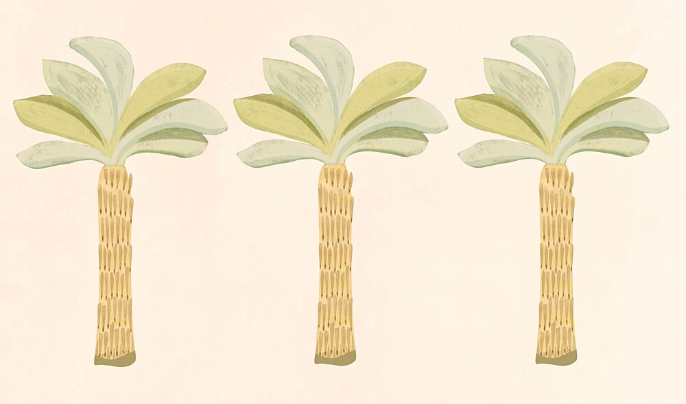 Coastal Palm Trio art print by Kristian Gallagher for $57.95 CAD