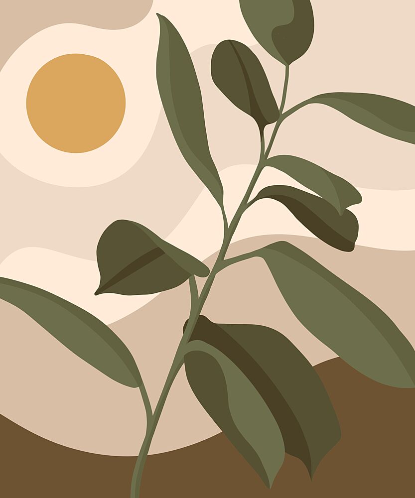 Earthy Desert Plant art print by Kristian Gallagher for $57.95 CAD
