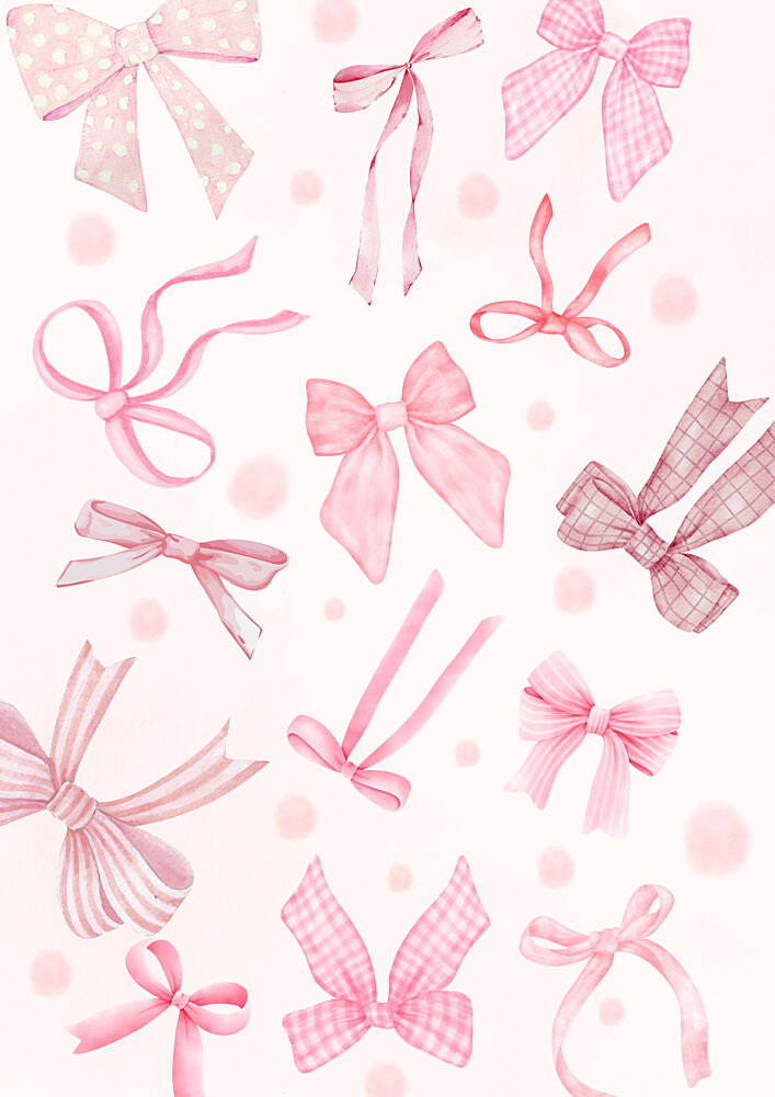 Sweet Pink Bows art print by Saskia Michele for $57.95 CAD
