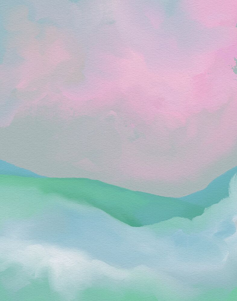 Dreamy Pastel Landscape art print by Josie George for $57.95 CAD