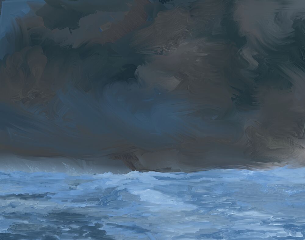Turbulent Ocean Sky art print by Josie George for $57.95 CAD