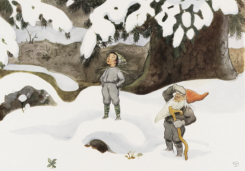 Solagget Vinter art print by Elsa Beskow for $57.95 CAD