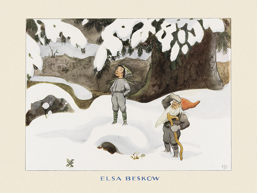 Solagget Vinter art print by Elsa Beskow for $57.95 CAD