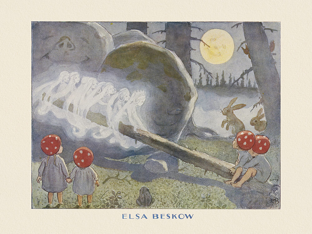 Tomotebobarnen Alvorna art print by Elsa Beskow for $57.95 CAD