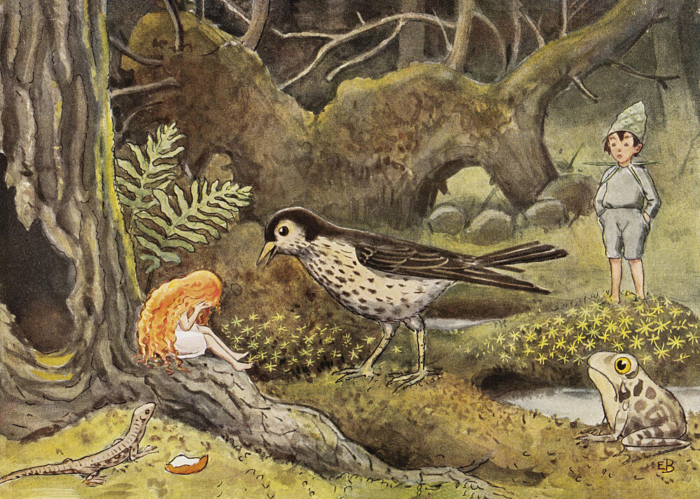 Solagget Tararna art print by Elsa Beskow for $57.95 CAD