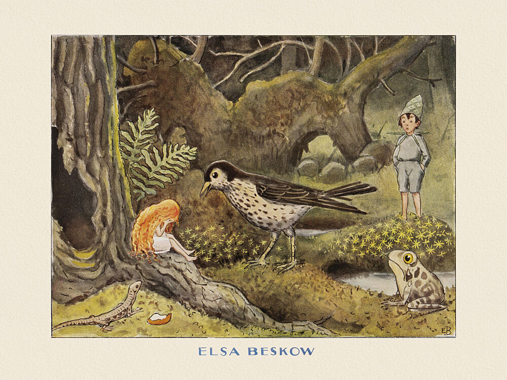 Solagget Tararna art print by Elsa Beskow for $57.95 CAD