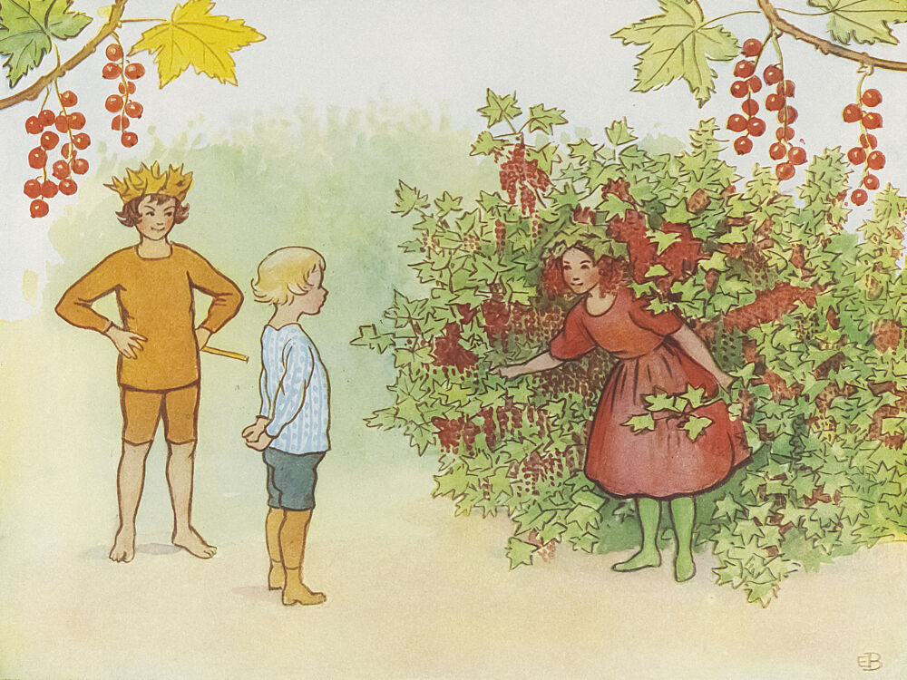 Lasse Liten I Tradgarden 1923 art print by Elsa Beskow for $57.95 CAD
