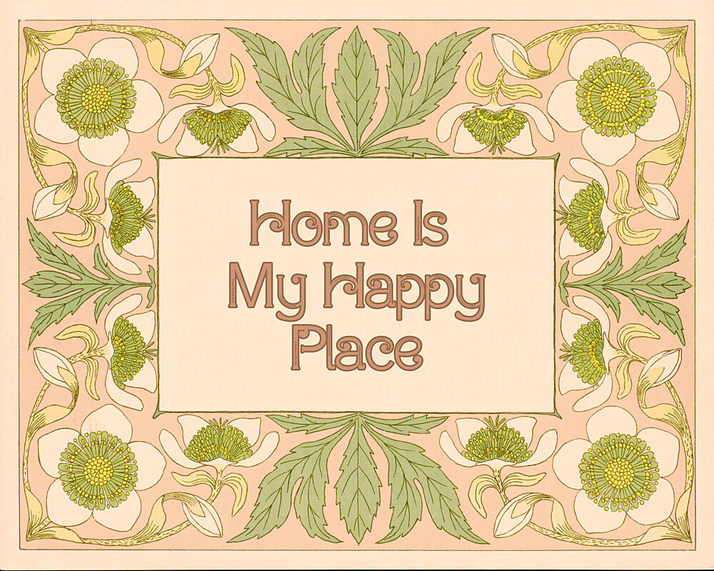 Home Is My Happy Place art print by Wild Violets for $57.95 CAD