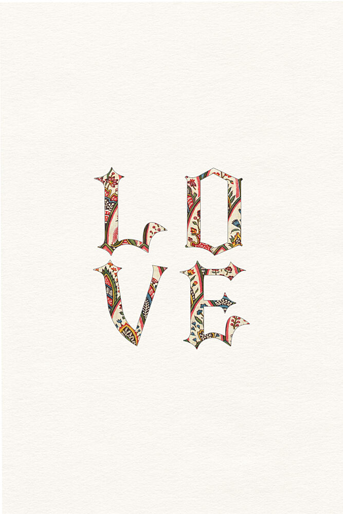 Romantic Paisley Love art print by Wild Violets for $57.95 CAD