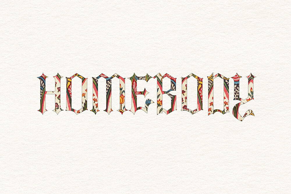 Homebody Floral Typography art print by Wild Violets for $57.95 CAD