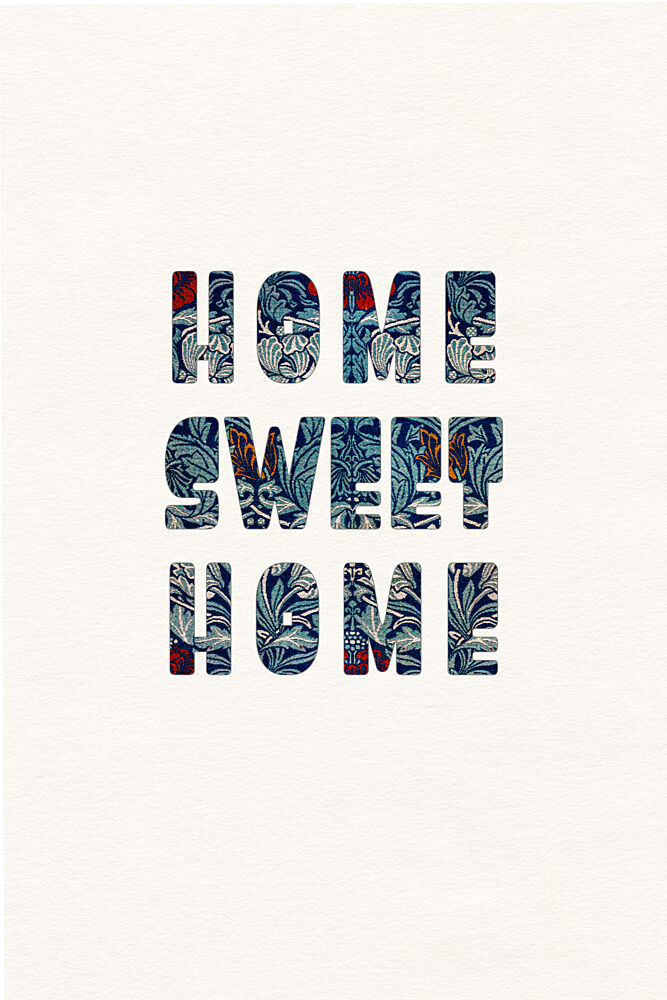 Home Sweet Home Floral art print by Wild Violets for $57.95 CAD