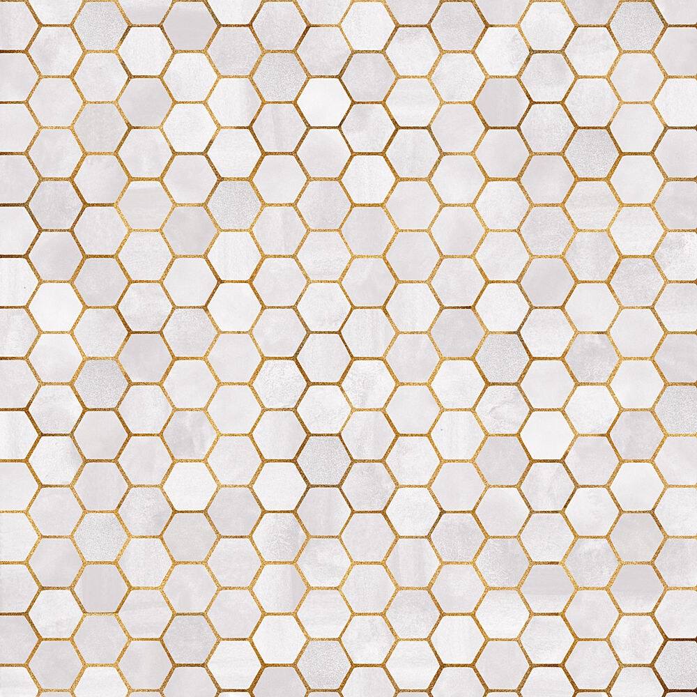 Elegant Gold Geometry art print by Kristian Gallagher for $57.95 CAD