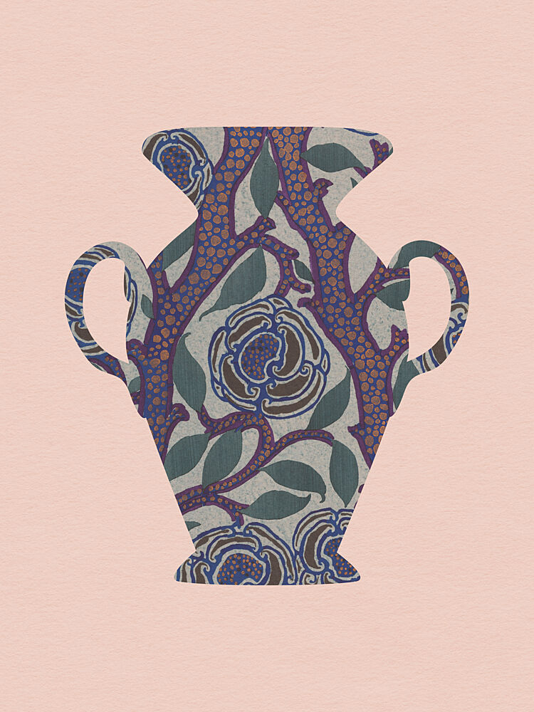 Vintage Floral Vase art print by Wild Violets for $57.95 CAD