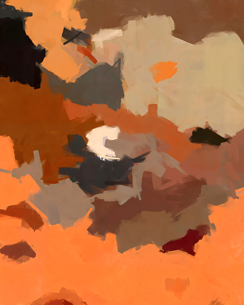 Vibrant Earthy Abstract art print by Uma Gokhale for $57.95 CAD