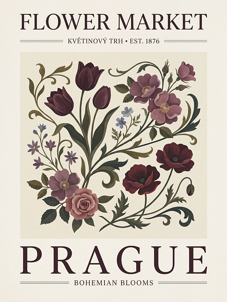 Bohemian Blooms Prague art print by Andreas Magnusson for $57.95 CAD