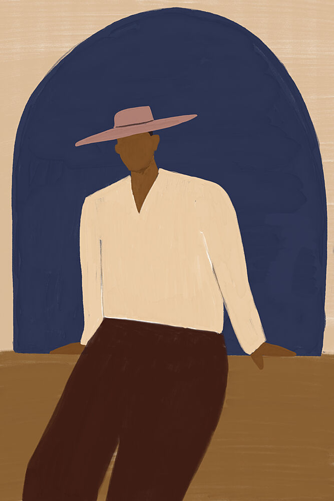 Man in Blue Arch art print by The Art Concept for $57.95 CAD