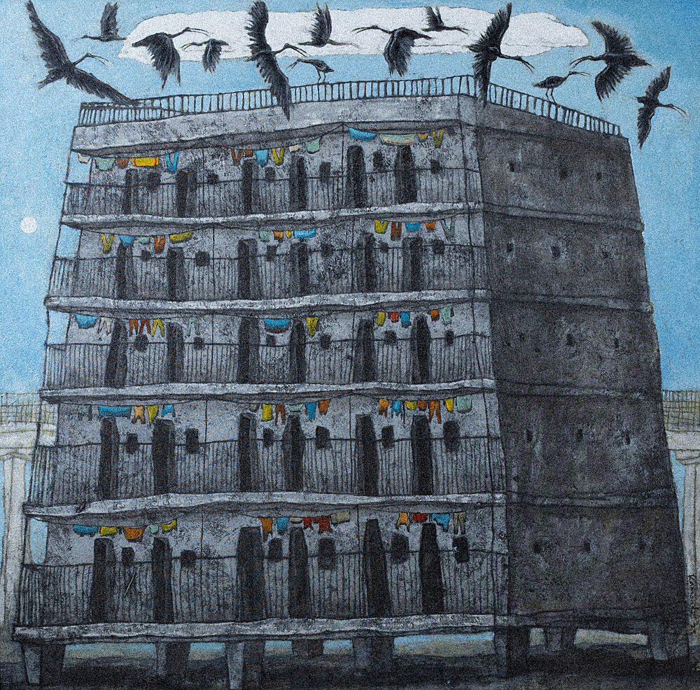 Urban Tower Birds art print by James Kamande for $57.95 CAD