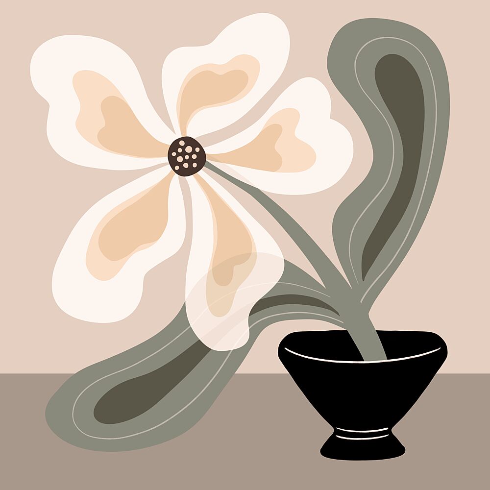 Soft Abstract Bloom art print by Kristian Gallagher for $57.95 CAD