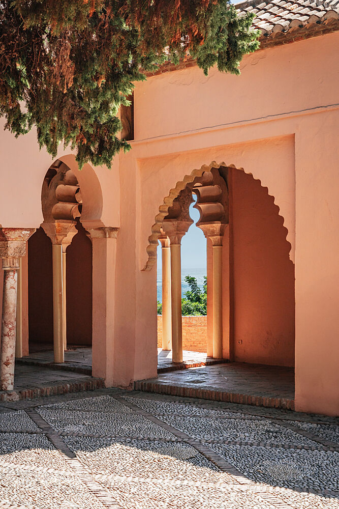 Sunny Courtyard Arches art print by Aimee Giles for $57.95 CAD