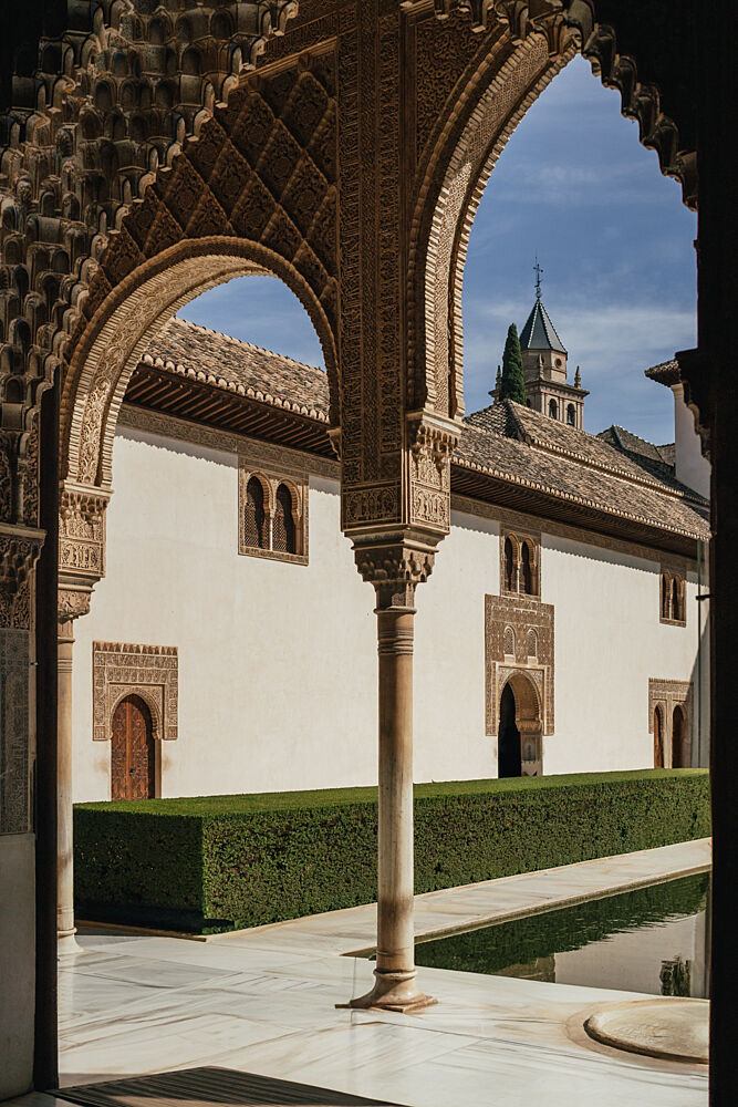 Historic Alhambra Courtyard art print by Aimee Giles for $57.95 CAD