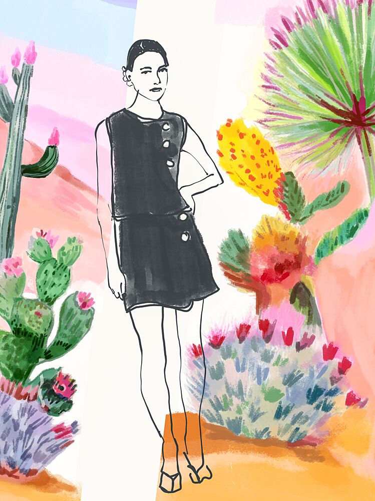 Desert Fashion Style art print by Beate Tubach for $57.95 CAD