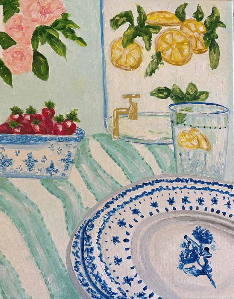 Elegant Summer Refreshments art print by Breanna Megan Studio for $57.95 CAD