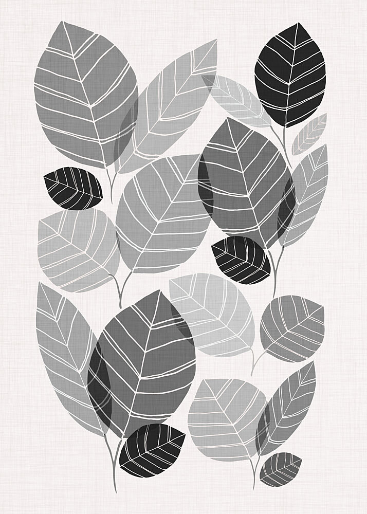 Modern Botanical Leaves art print by Kristian Gallagher for $57.95 CAD