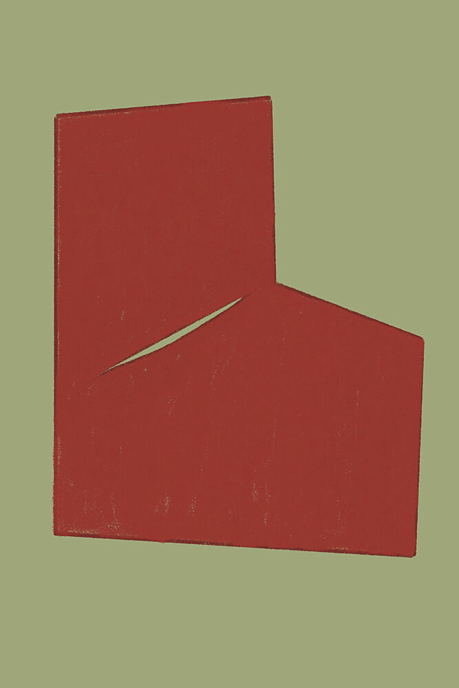 Minimal Red Slit art print by The Miuus Studio for $57.95 CAD