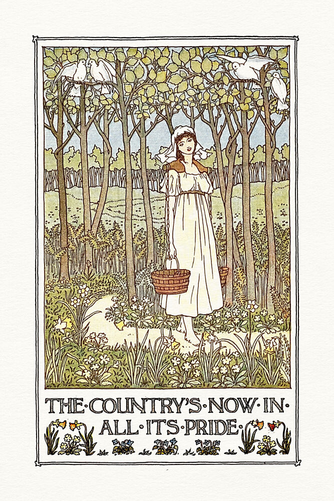Spring Maiden in Forest art print by Wild Violets for $57.95 CAD