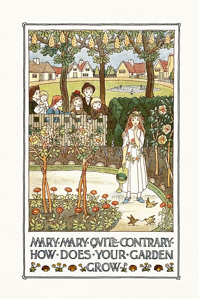 Mary Mary Quite Contrary art print by Wild Violets for $57.95 CAD