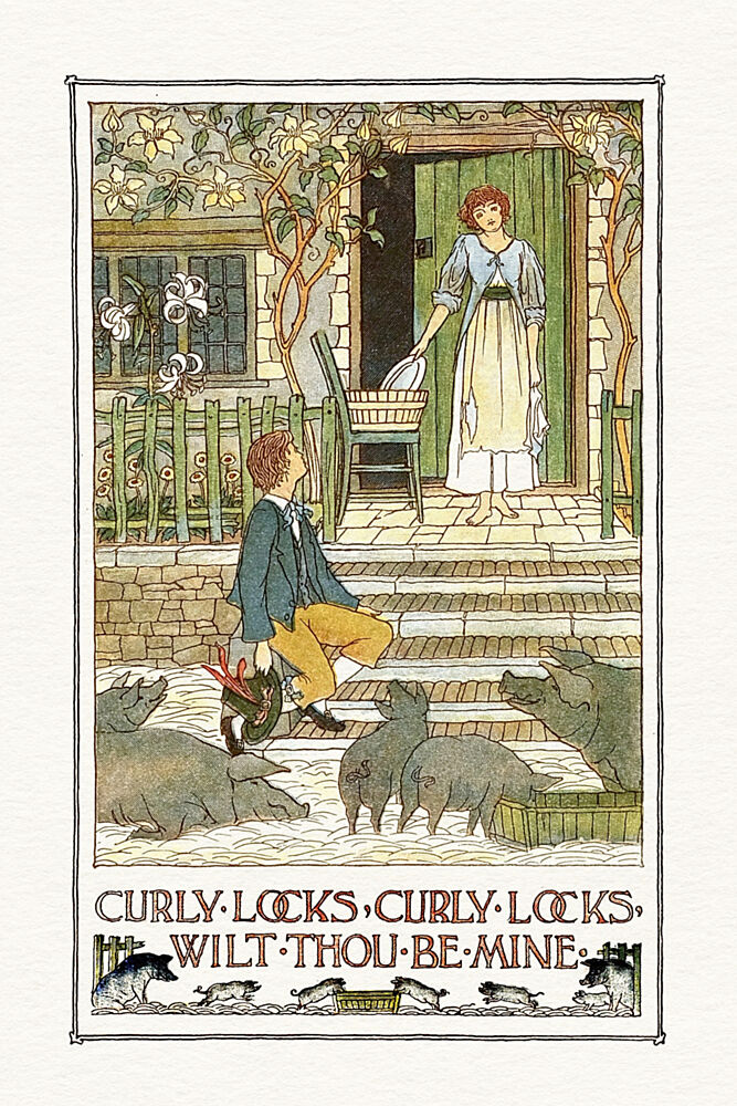 Curly Locks Courtship art print by Wild Violets for $57.95 CAD