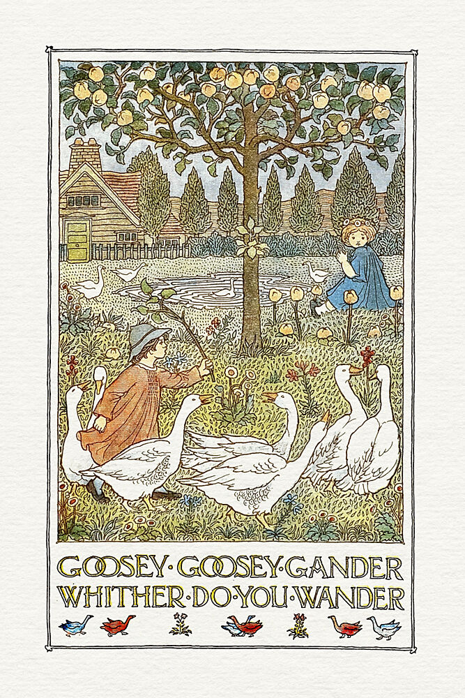 Goosey Gander Farm Children art print by Wild Violets for $57.95 CAD