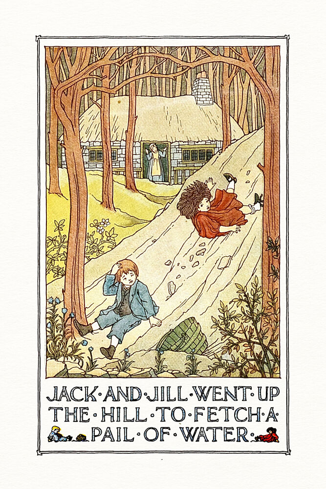 Jack and Jill Falling Down art print by Wild Violets for $57.95 CAD