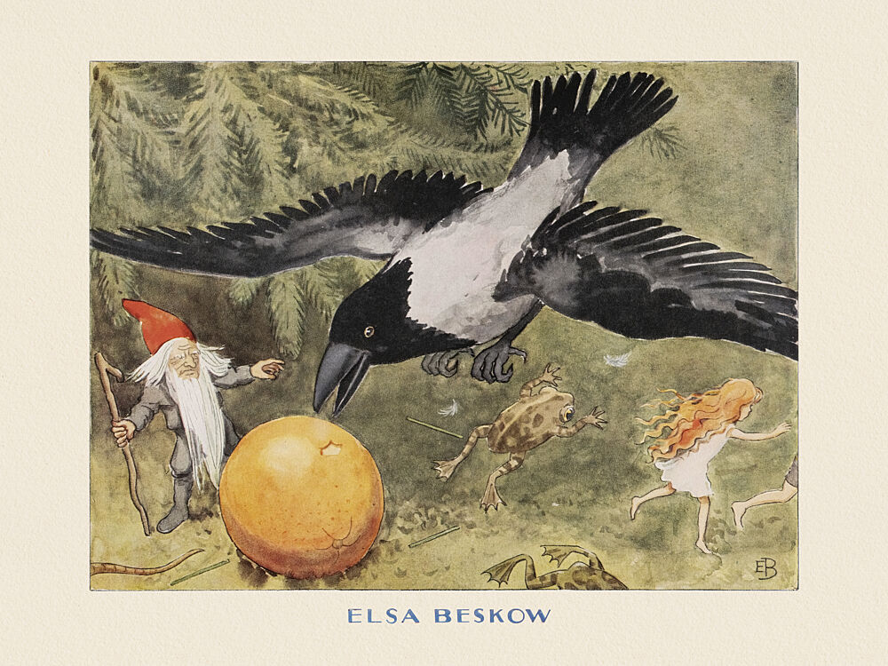 Solagget Krakan art print by Elsa Beskow for $57.95 CAD