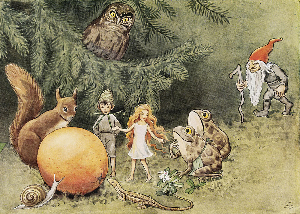 Solagget 1932 art print by Elsa Beskow for $57.95 CAD