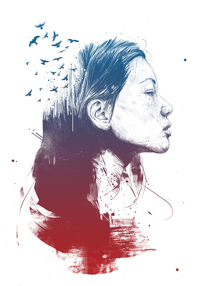 Serene Flight Portrait art print by Balazs Solti for $57.95 CAD