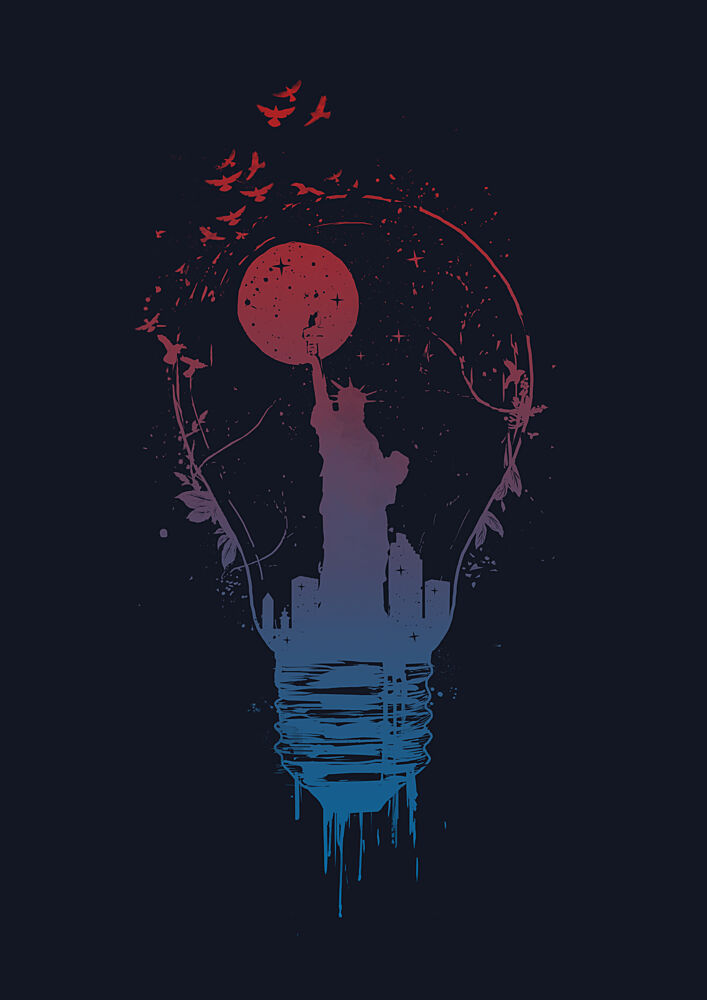 Urban Liberty Light art print by Balazs Solti for $57.95 CAD