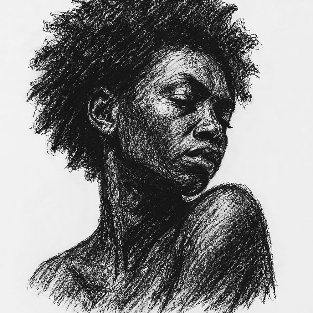 Serene Black Woman art print by Natalie Bruns for $57.95 CAD