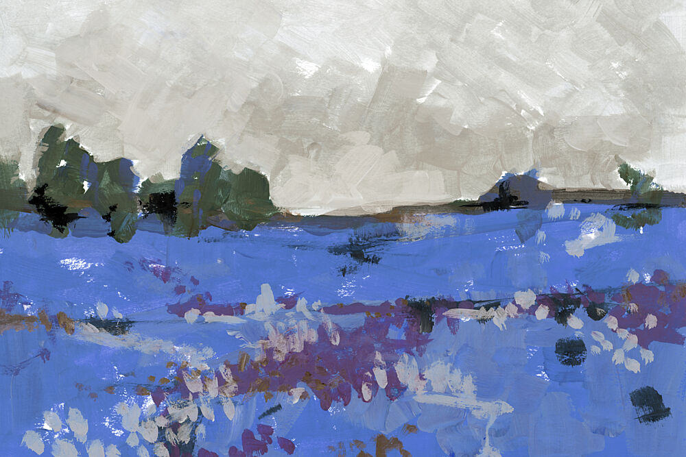 Abstract Flower Field art print by Cartissi for $57.95 CAD