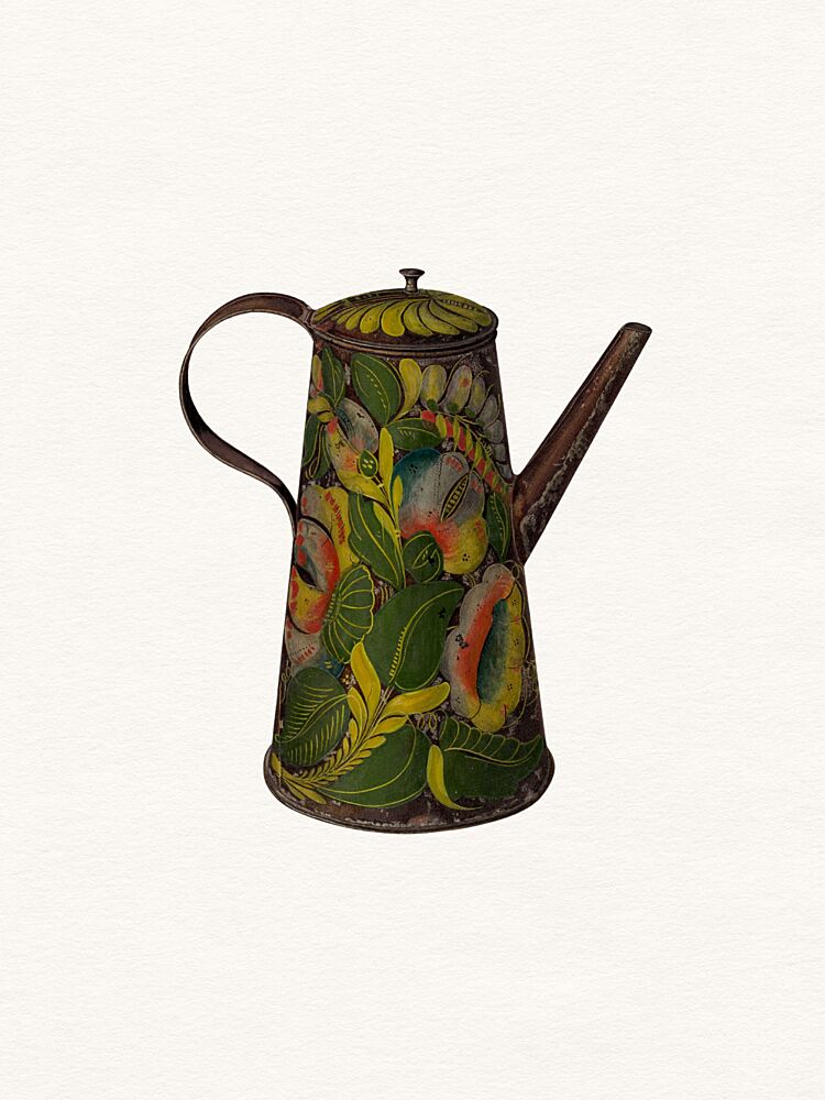Vintage Floral Watering Can art print by Wild Violets for $57.95 CAD