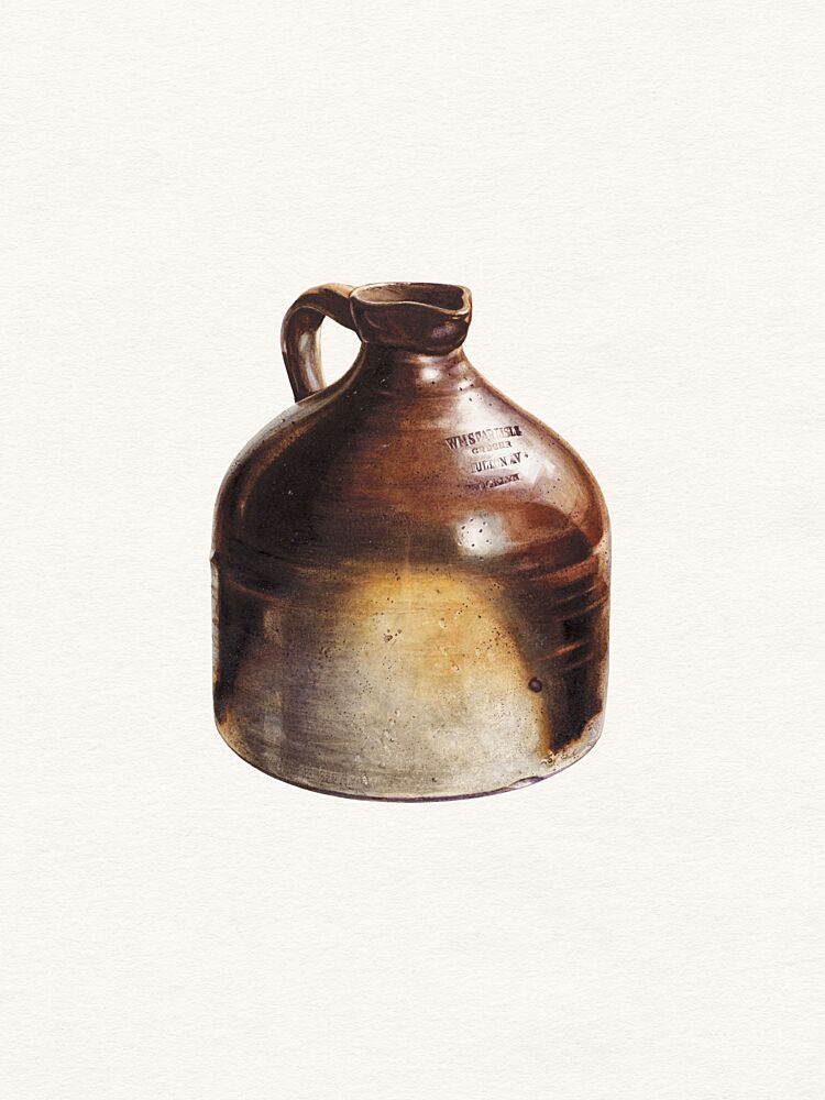 Rustic Stoneware Jug art print by Wild Violets for $57.95 CAD